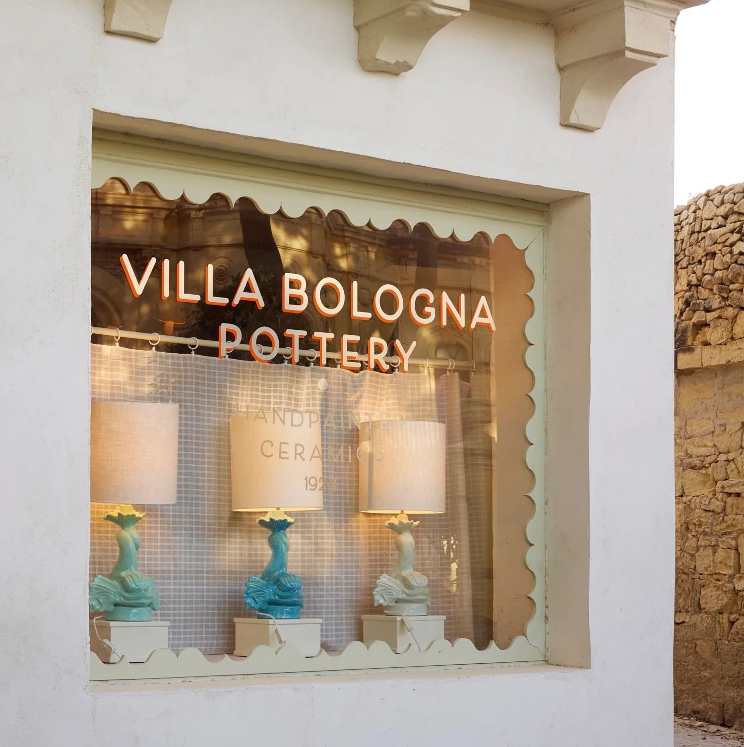 Maria's watercolour products at Villa Bologna Pottery, Attard